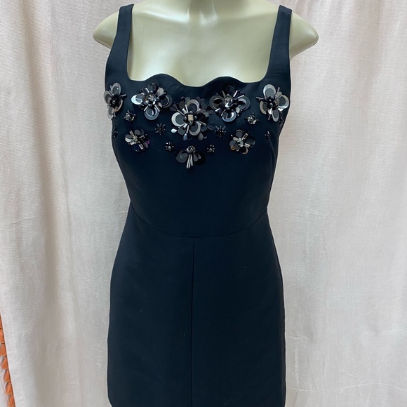 Kate Spade Deco Spade Black Cocktail Dress - Picture 2 of 8